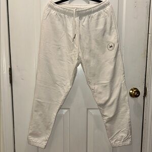 Classic White Joggers with Logo